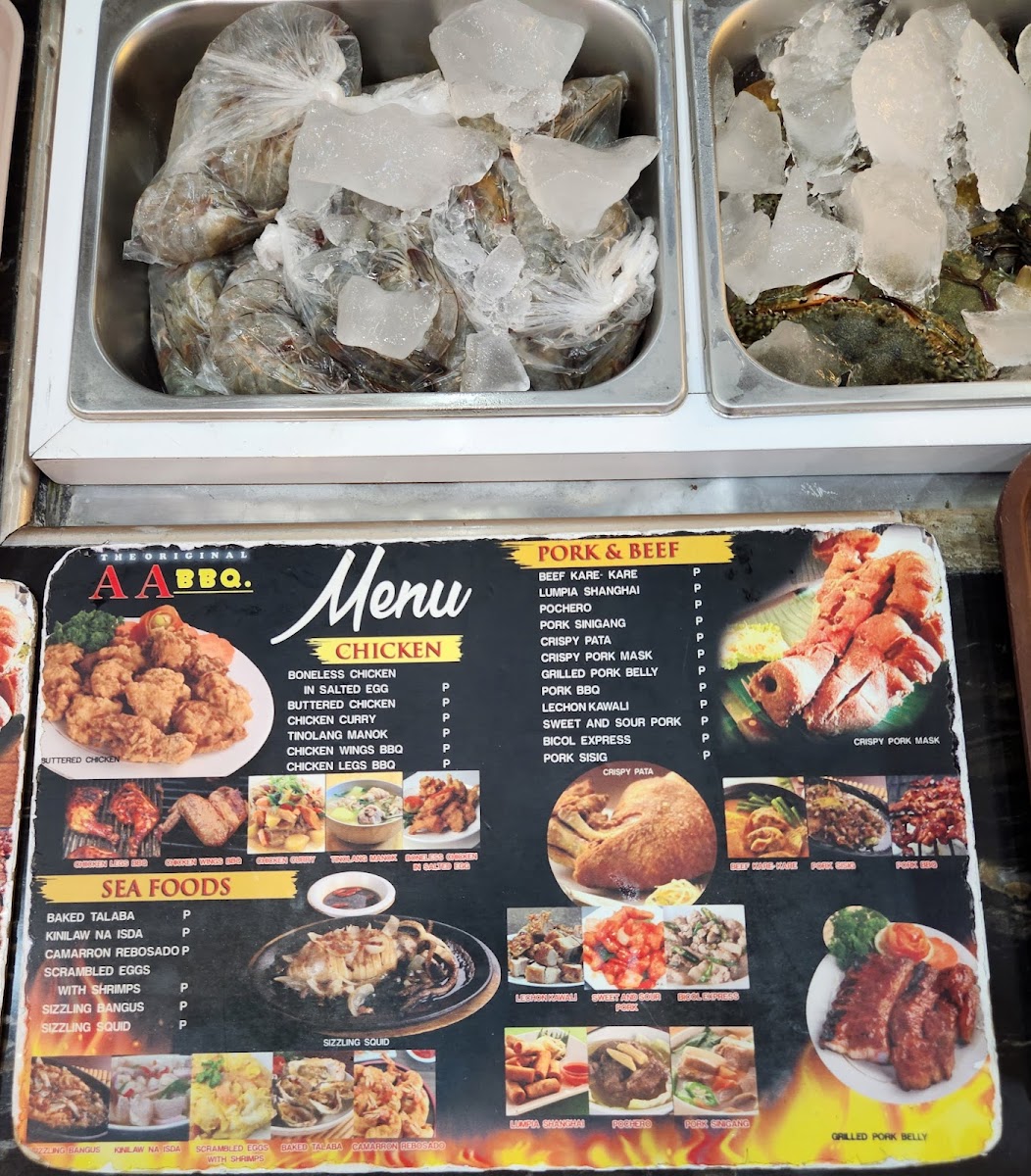 AA BBQ Menu - Image 1