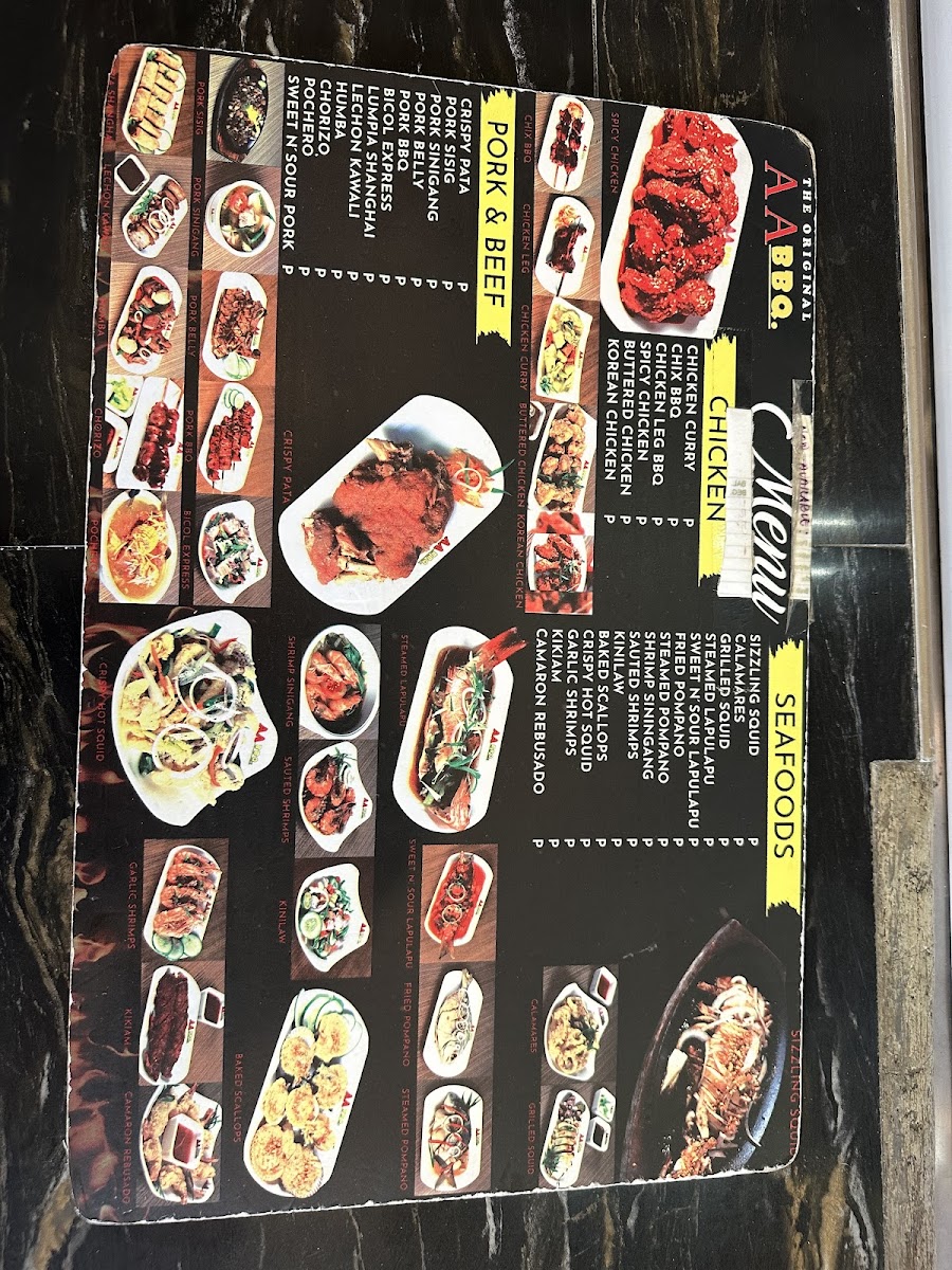 AA BBQ Menu - Image 4